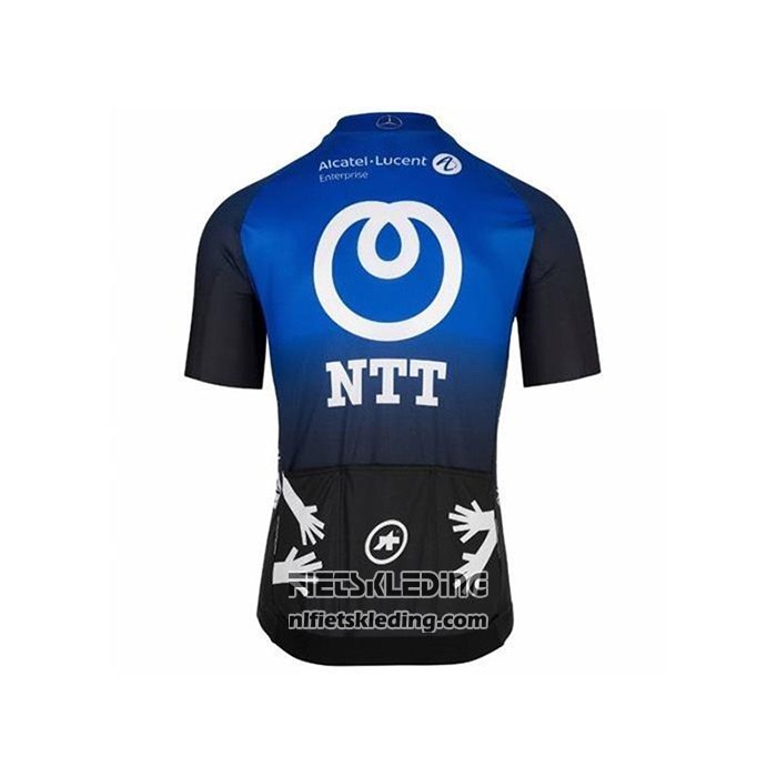 2020 Fietskleding NTT Pro Cycling Blauw Zwart Korte Mouwen en Koersbroek